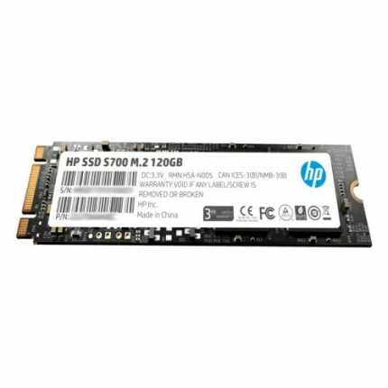 Внутренний SSD HP 120GB S700, SATA-III, R/W - 560/510 MB/s, (M.2), 2280, TLC 3D NAND