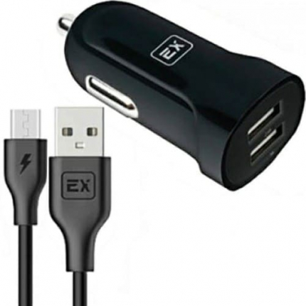 Автомобильное ЗУ/Exployd/8 Pin/3.4А/2.4А+1А/2хUSB/чёрный/ClassicEX-Z-417