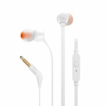 Внутриканальные наушники JBL T110 белые (1/40)