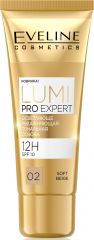 EVELINE LUMI PRO EXPERT Осветляюще-увлажняющая тональная основа №02-SOFT BEIGE, 30мл (*3)