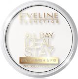 EVELINE ALL DAY IDEAL STAY Матирующе-укрепляющая пудра для лица - WHITE 60 серии (*3*18)