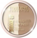 EVELINE ART PROFESSIONAL MAKE-UP Бронзирующе-рассветляющая пудра - №57 GLAM DARK (*3*18)