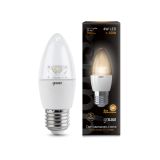 Лампа Gauss LED Candle Crystal Clear E27 4W 2700К