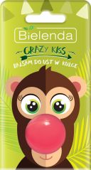 BIELENDA CRAZY KISS бальзам для губ BALL Monkey, 8,5г, (*6) *ВЫВОД до 08,2020