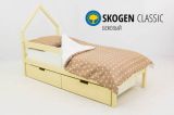 Детская кровать-домик мини Бельмарко "Skogen бежевый"