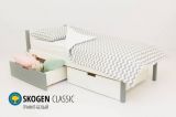 Детская кровать Бельмарко "Skogen classic графит-белый"