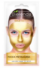 BIELENDA GOLD DETOX Очищающая металлическая маска для зрелой и чувствительной кожи 8г (*18)