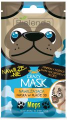 BIELENDA CRAZY MASK Увлажняющая тканевая маска Мопс 1шт (*12)