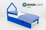 Детская кровать-домик мини Бельмарко "Skogen синий"