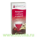 Жиросжигатель Амарант с имбирем и гуараной, чайный напиток № 20 ф/п х 1,5 г