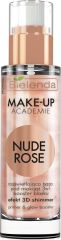 BIELENDA MAKE-UP ACADEMIE NUDE ROSE сияющая основа под макияж 3в1 30г (*12)