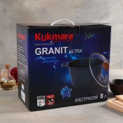 Кастрюля 8,0л со ст/кр АП линия "Granit ultra" (blue) кгг82а