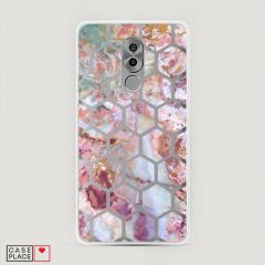 Силиконовый чехол Мраморные соты на Huawei Honor 6X