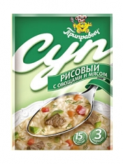 Суп Рисовый с овощами и мясом 60 г