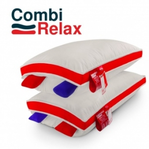 Подушка "COMBI-RELAX" в комплекте два валика с гречневой лузгой