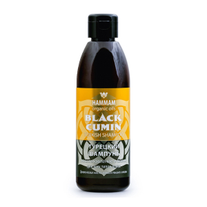 Турецкий шампунь Black Cumin восстановление и блеск для всех типов волос Hammam Organic Oils