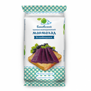 Бековский черносмородиновый бутербродный мармелад 270 грамм