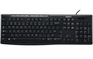 Клавиатура Logitech K200 черный/серый USB Multimedia