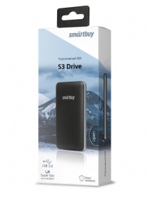 Внешний SSD Smart Buy 512 GB S3 Drive чёрный/серебро, 1.8