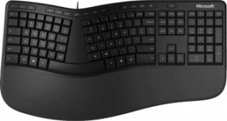 Клавиатура Microsoft Ergonomic черный USB Multimedia Ergo (подставка для запястий)