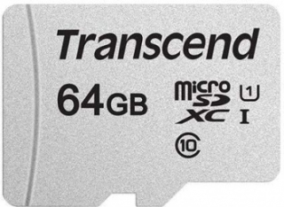 MicroSD 64GB Transcend 300S UHS-I U1 без адаптрера