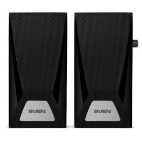 Колонки SVEN SPS-555, чёрный, акустическая система 2.0, USB, мощность 2x3 Вт(RMS)