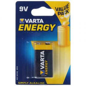 Элемент питания VARTA 6LR61 ENERGY 9V (1 бл) (10/50)