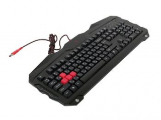 Клавиатура A4 B210 черный USB Gamer LED