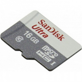 MicroSD 16GB SanDisk Class 10 Ultra (80 Mb/s) без адаптера