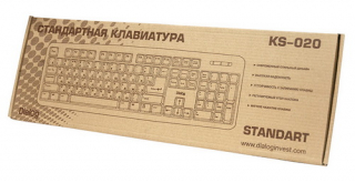 Клавиатура DIALOG KS-020U, черная, USB (1/20)