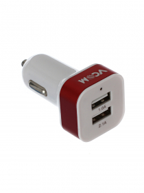 Автомобильное зарядное устройство 2xUSB (Out:DC5V 1A/2.1A, In. DC 12-24V ) VCOM <DC604/CA-DC604> (1/96)