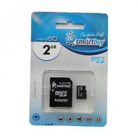 MicroSD 2GB Smart Buy + SD адаптер